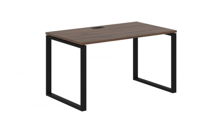 Стол письменный ЕДИС ЕКСТ 1380 Дуб Денвер темный Черный / EDIS EQST_0