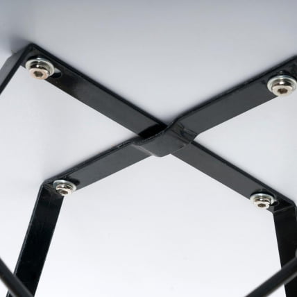 Стол CИНДЙ НЕКСТ (мод. 70-80 МДФ) металл/мдф/бук, Д80х75см, белый/натуральный / CINDY NEXT (mod. MDF) D80х75см,_9