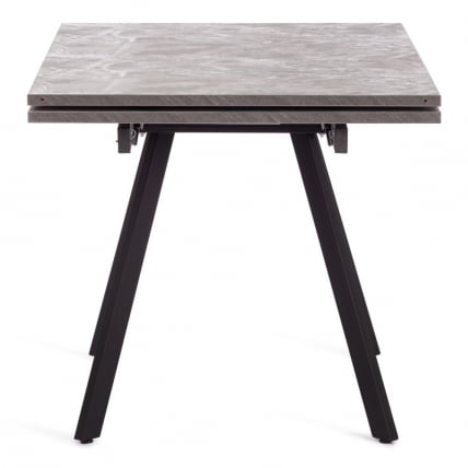 Стол ВИГО ЛДСП/ХПЛ/металл, 120 кс 80 кс 30 х 30 х 75 см, Мрамор черный/черный / VIGO ЛДСП/HPL/металл, x x_11