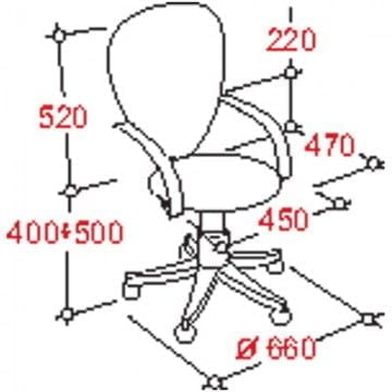 Кресло ЕЧаир-203 ПТВ нет 289488 Черно-оранжевое / EChair-203 PTW net_1