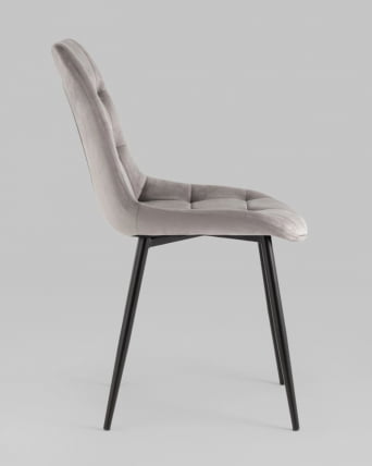 Стул Флекс Нев велюр светло-серый 2шт / New_2