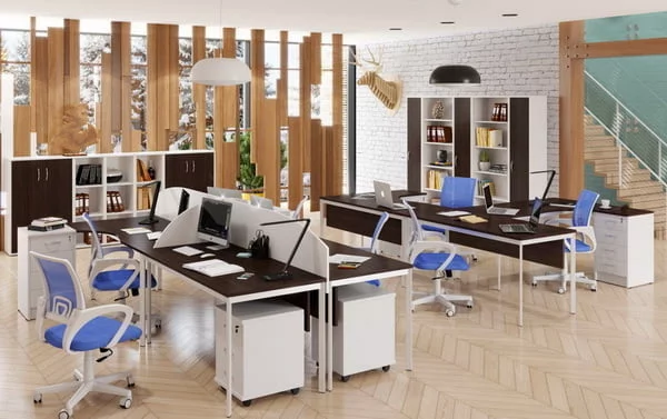 Стол эргономичный ИМАГО-С CА-1СД(Л/Р) венге магия белый полуматовый / IMAGO-S CA-1SD(L/R)_1