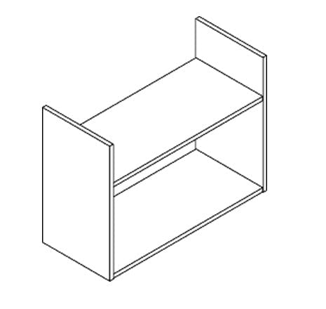 Полка навесная КВС 750 Дуб сонома светлый / KWS_2
