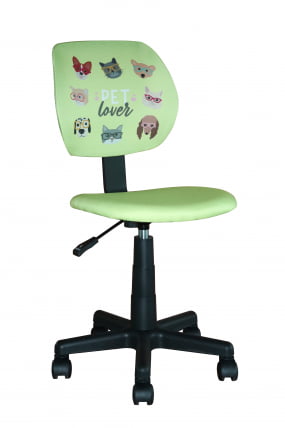 Кресло компьютерное детское ЛОЛО Пет Ловер зеленый / Pet Lover_0