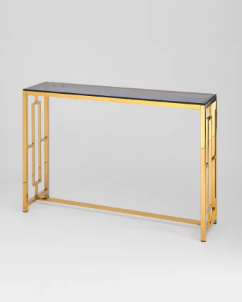 Консоль БРУКЛИН 115кс30 Золото стекло смоке / 115x30 smoke_1