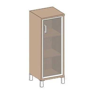 Стеллаж стекло тонированное В421.8 Л Дуб девон / L_0