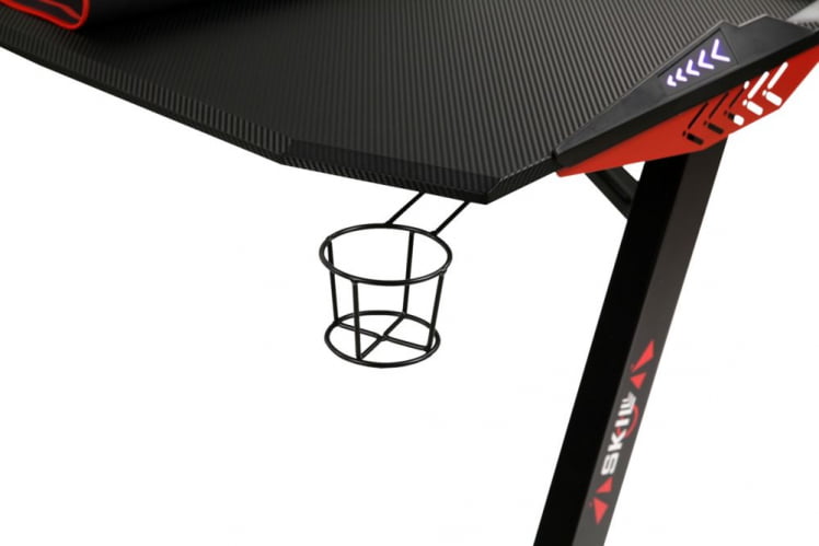 Игровой компьютерный стол СКИЛЛЛ CТГ-003 120КС60 Черный-красный / SKILLL CTG-003 120X60_9