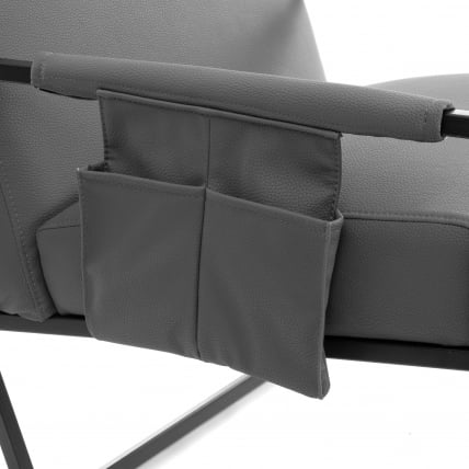 Кресло Чарли ЛУКС/Чарли Люкс К экокожа , Шарп Графит, 70х80х82 см / Charli LUX/Чарли Sharp_5