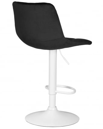 Стул барный ДОБРИН ТАИЛОР ВХИТЕ (черный велюр (МДЖ9-101)) / DOBRIN TAILOR WHITE (MJ9-101))_4