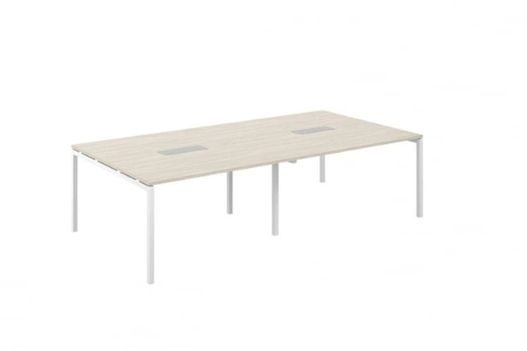 Стол переговорный Сигма СГ.276.ОЛ.44.ВХ Дуб светлый Белый / Sigma SG.276.OL.44.WH_0
