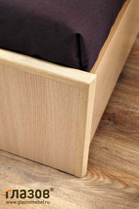 Кровать (1600) АМЕЛИ 2 1600 с основанием дерево (дуб отбеленный)_2