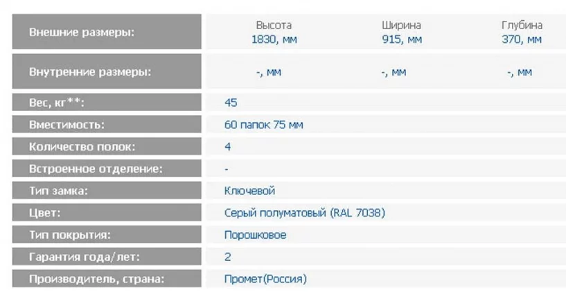 Стальной шкаф М-18 / M-18_1