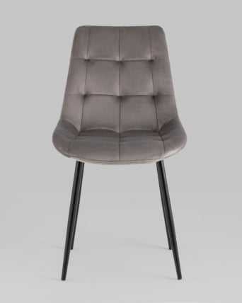 Стул Флекс Нев велюр светло-серый 2шт / New_1