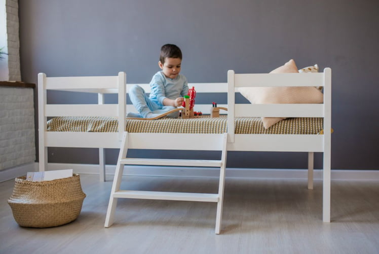 Лестница к кроватям 1400*800 РооРоом ВК-10 Белая / RooRoom VK-10_2