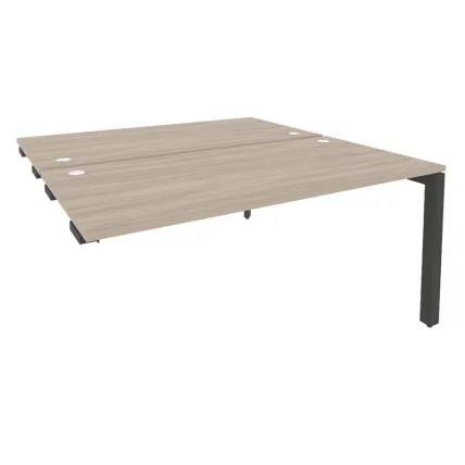 Стол-приставка двойной на П-образном м/к к опорным элем. ОНИКС О.МП-Д.СПР-4.8 Дуб Аттик/Антрацит / ONIX O.MP-D.SPR-4.8_0