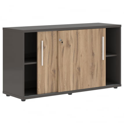 Шкаф с дверьми-купе ЕДИС ЕЛC 1343 Дуб Денвер светлый Белый Мокко / EDIS ELC_1