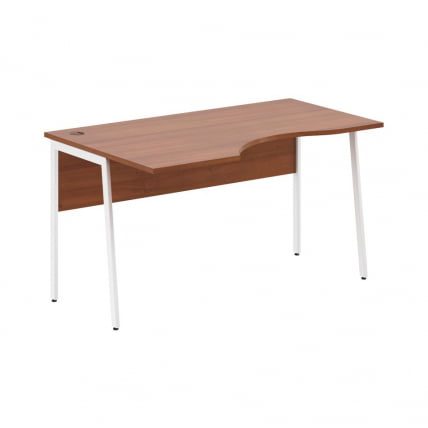 Стол эргономичный левый ИМАГО Плус СА-2П(Л) Орех французский Белый / IMAGO Plus СА-2P(Л)_0