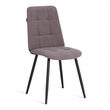 Стул обеденный Асти флок , 47х54х86, серый, 29 / Asti_0