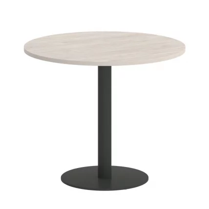 Стол журнальный круглый ХОМЕ ОФФИCЕ ВР.СП-5-90.1 Денвер Светлый/Антрацит металл / HOME OFFICE VR.SP-5-90.1_0
