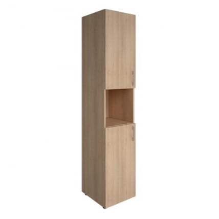 Стеллаж книжный закрытый с нишей без топа ЙАЛТА ЛТ-СУ 1.5Р Снежная Патина / YALTA LT-SU 1.5R_0