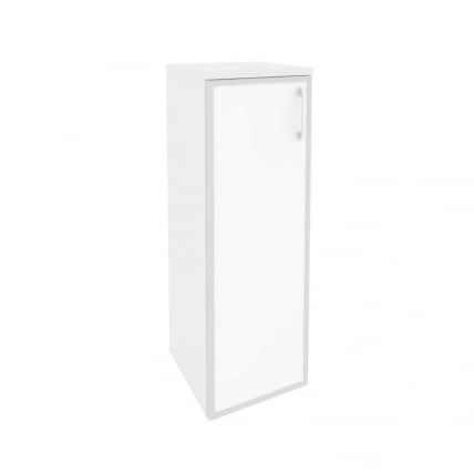 Шкаф средний узкий левый ОНИКС О.СУ-2.4Р(Л) вхите Белый Бриллиант / ONIX O.SU-2.4R(L) white_0