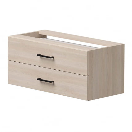 Модуль с ящиками для стеллажа металлического (комплект элементов стеллажа) Еверпроф ЕВО 254Н012 Дуб Соната Черный / Everprof EVO_0