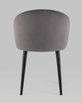 Стул с подлокотниками Брюссель велюр Темно-серый_5