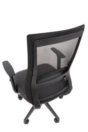 Офисное кресло CХАИРМАН 500 ЛТ (ЛТ) ЭКО Б/П экокожа Черный / CHAIRMAN (LT)_3