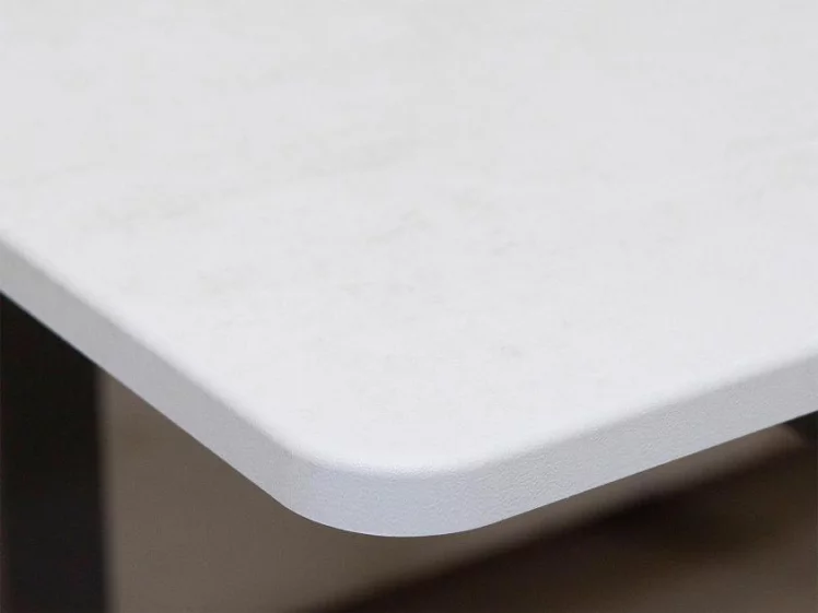 Стол обеденный раскладной Орфей 44 Бетон крем-Оникс_4