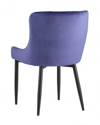 Стул Ститч ткань велюр (Синий)_3