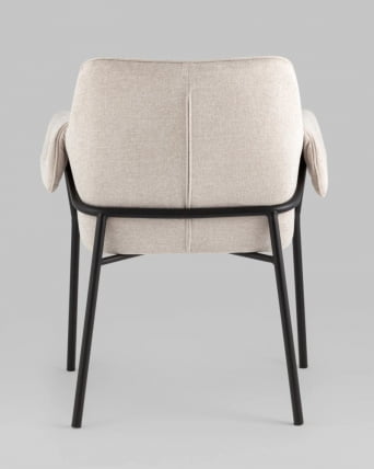 Кресло лаунж Бесс рогожка Бежевый_5