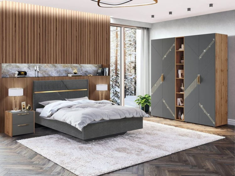 Тумба прикроватная Монако 902.07 Дуб Вотан Оникс Графит_8