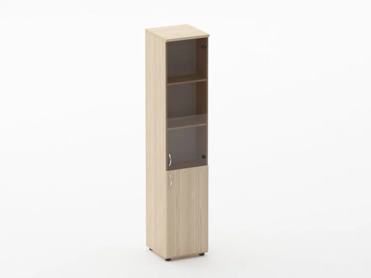 Шкаф высокий со стеклом Твин 16.16.13Пр Туя / Twin_0