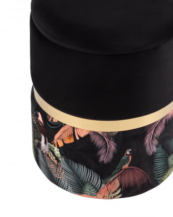 Пуф Кэрри с ящиком велюр Тропиc без ножек / Tropic_1