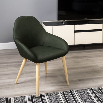 Стул Кент темно-зеленый/нат.дуб / Kent_5