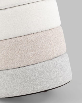 Пуф с ящиком Хиве С букле бежевый / Hive S_4