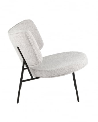 Кресло Дистриcт Лоунге букле Светло-серый / District Lounge_2