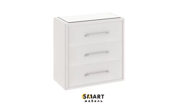 Комод со стеклом Элис Светлый_1