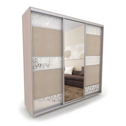 Шкаф-купе 3-х дверный Акцент-Лайн КС 1800х600  Ясень шимо светлый_0