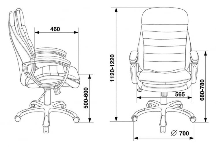 Кресло руководителя Бюрократ Т-9950ЛТ/Бороко-37 / T-9950LT/Boroko-37_5