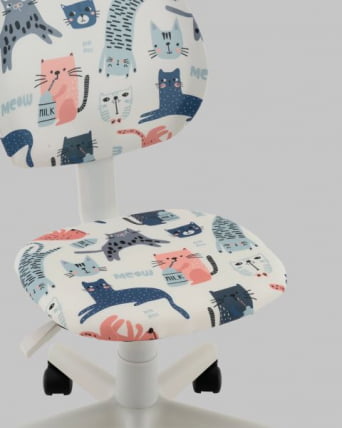 Кресло ЛОЛО Катс пластик белый / Cats_8