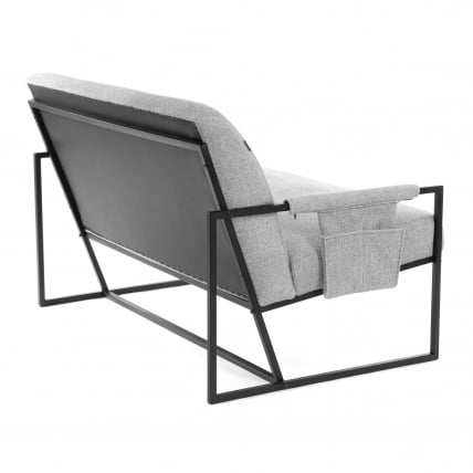 Диван Чарли ЛУКС/Чарли Люкс велюр/букле, ВТ шапе силвер / Charli LUX/Чарли VT shape silver_2