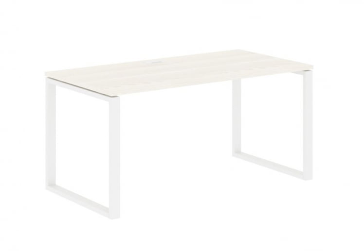 Стол письменный ЕДИС ЕКСТ 1580 Ясень Траун Белый / EDIS EQST_0
