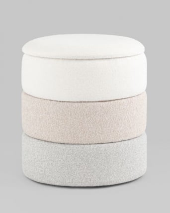 Пуф с ящиком Хиве С букле бежевый / Hive S_5