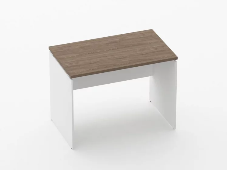 Стол прямой Дека ЛДСП каркас 75.06.10 Дуб Верцаска/Белый / Deka_0