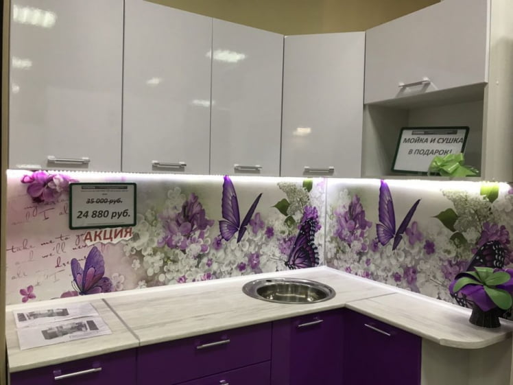 Глянцевый фартук (МДФ) АГ 08 / AG_1