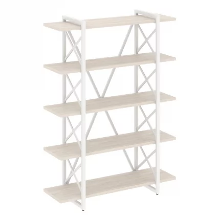 Стеллаж на регулируемых опорах - 5 полок ЛОФТ ВР.Л-МСТ.О-5.8В Металл белый Денвер светлый / LOFT VR.L-MST.O-5.8V_0