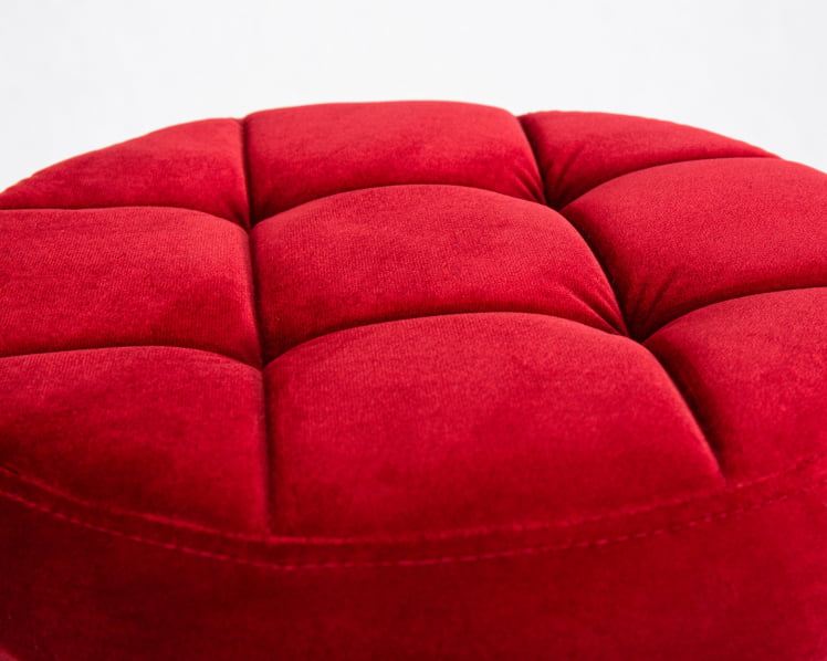 Табурет барный ДОБРИН БРУНО БЛАCК велюр Бордовый  МДЖ9-43 / DOBRIN BRUNO BLACK MJ9-43_3