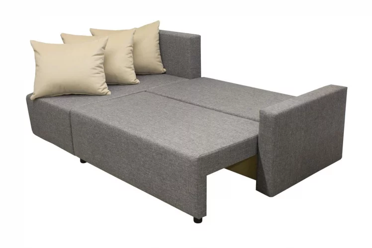 Угловой диван Шеррй (3 категория) с механизмом подъема оттоманки Визит 118-Нео Латте / Sherry_4