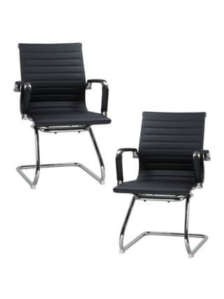 Офисное кресло для посетителей ДОБРИН CОДЙ (черный) 2 шт / DOBRIN CODY_0